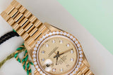 Datejust 26 'Champagne Diamond Dial - President'
