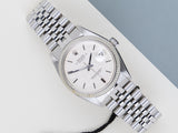 Datejust 36 'Silver Linen No Lume Dial - Jubilee'