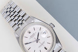 Datejust 36 'Silver Linen No Lume Dial - Jubilee'