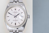 Datejust 36 'Silver Linen No Lume Dial - Jubilee'
