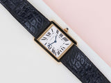 Tank Solo Large 'White Roman Dial - Yellow Gold'