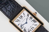 Tank Solo Large 'White Roman Dial - Yellow Gold'