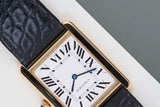 Tank Solo Large 'White Roman Dial - Yellow Gold'