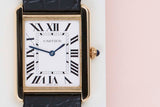 Tank Solo Large 'White Roman Dial - Yellow Gold'
