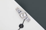 Oyster Perpetual Date 34 'Silver No Lume Dial'