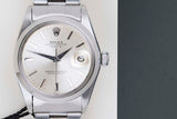 Oyster Perpetual Date 34 'Silver No Lume Dial'