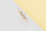 Knot Ring - Yellow Gold & Diamonds - Size 53 - B