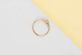 Knot Ring - Yellow Gold & Diamonds - Size 53 - B