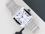 Santos Large 'White Roman Dial'