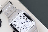 Santos Large 'White Roman Dial'