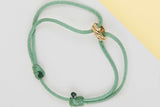 Trinity Cord Bracelet - Yellow Gold - Pouch