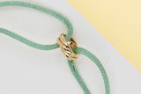 Trinity Cord Bracelet - Yellow Gold - Pouch