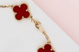 5 Motifs Bracelet - Yellow Gold - Carnelian - 19,5 CM - B&P