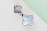 Magic Alhambra Open Ring - White Gold and Mother of Pearl - 56 - B&P