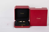 Love Bracelet Small - Yellow Gold & 6 Diamonds - Size 17 - B&P