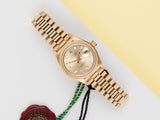 Datejust 26 'Champagne Diamond Dial - President'