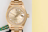 Datejust 26 'Champagne Diamond Dial - President'