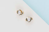 Yellow Gold Earrings - Diamonds