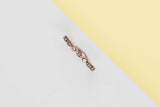 Eternity Ring - Brown Diamonds - Size 55