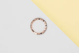 Eternity Ring - Brown Diamonds - Size 55