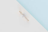 Yellow Gold Ring - Diamonds - Size 53