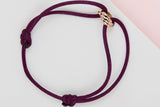 Trinity Cord Bracelet - Rosegold - Pouch & P