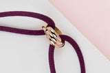 Trinity Cord Bracelet - Rosegold - Pouch & P