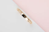 Love Bracelet - Yellow Gold & 4 Diamonds - Size 17 - B&P