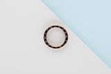 B.Zero 1 Two-Band Ring - Rose Gold & Black Ceramic - Size 59 - B