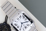 Santos Medium 'White Roman Dial'