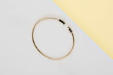T Wire Diamond Bracelet - Yellow Gold - Size M - 16CM - B
