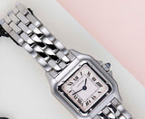 Panthère Small 'Steel - White Roman Dial'