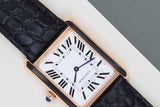 Tank Solo Large 'White Roman Dial - Rose Gold'