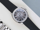 Aquanaut 'Black Grey Dial - Rubber Strap & Steel Bracelet'