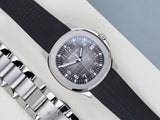 Aquanaut 'Black Grey Dial - Rubber Strap & Steel Bracelet'