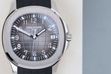 Aquanaut 'Black Grey Dial - Rubber Strap & Steel Bracelet'