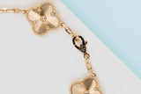 Vintage Alhambra Bracelet - 5 Motifs - Yellow Gold Guilloche - B&P