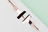 T Wide Wire Bracelet - Rose Gold - Size M - B