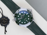 Seamaster 300M 'Green Dial - Rubber Strap'