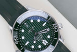 Seamaster 300M 'Green Dial - Rubber Strap'