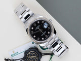 Date 34 'Black Arabic Diamond Dial'
