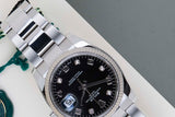 Date 34 'Black Arabic Diamond Dial'