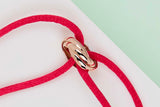 Trinity Cord Bracelet 'Rose Gold' - Pouch & P