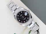 Date 34 'Black Arabic Diamond Dial'