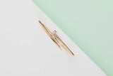 Juste Un Clou Bracelet Small - Yellow Gold & Diamonds - Size 16 - B&P