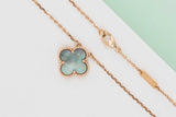 Vintage Alhambra Necklace - Rose Gold & Mother Of Pearl - 42 CM - B&P
