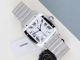 Santos Large 'White Roman Dial'
