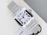Santos Large 'White Roman Dial'