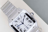 Santos Large 'White Roman Dial'