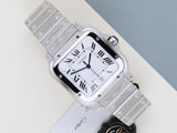 Santos Large 'White Roman Dial'